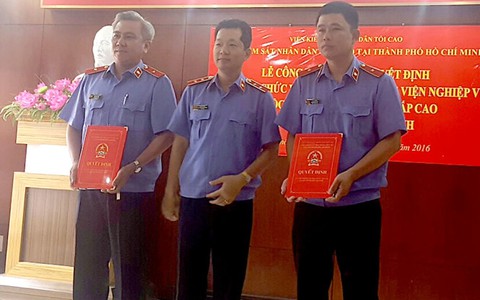 Bổ nhiệm lãnh đạo viện nghiệp vụ tại Viện KSND cấp cao TP.HCM