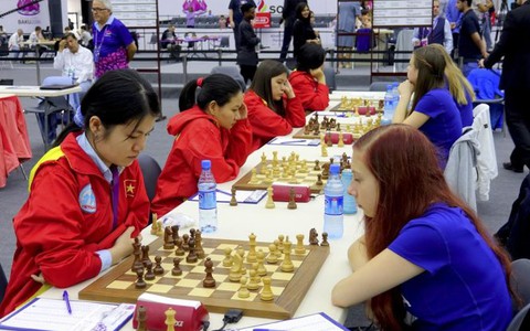 Tuyển nữ VN vươn lên hạng 9 tại Olympiad 2016