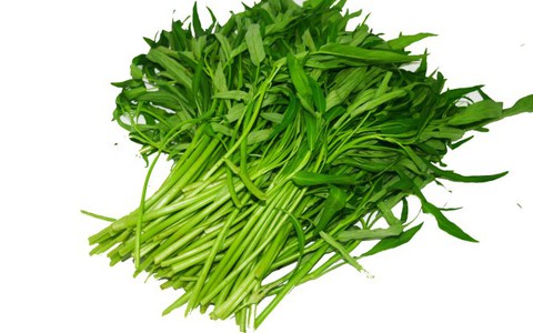 Phân biệt rau muống sạch - rau muống bẩn