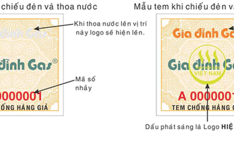 Gia đình Gas áp dụng dán tem chống hàng giả mới