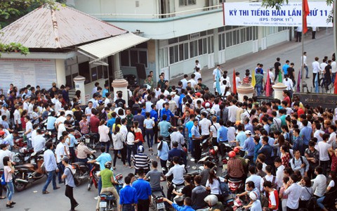 Hơn 21.000 lao động chen chân dự kỳ thi tiếng Hàn