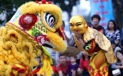 ​TP.HCM: Liên hoan lân sư rồng diễn ra tại phố đi bộ Nguyễn Huệ