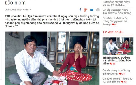 Thu tiền bảo hiểm của học sinh: tội nghiệp cô giáo quá!