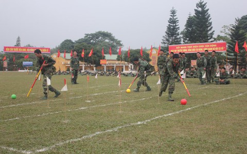 Binh sĩ nói không với khói thuốc lá