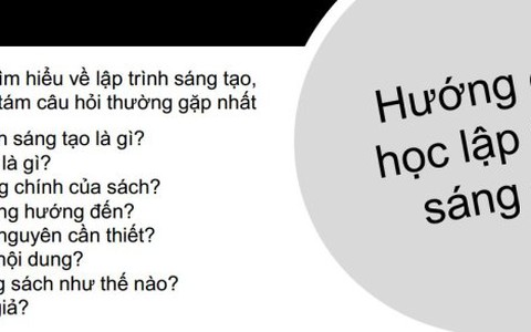 Sách dạy lập trình sáng tạo miễn phí của ĐH Harvard
