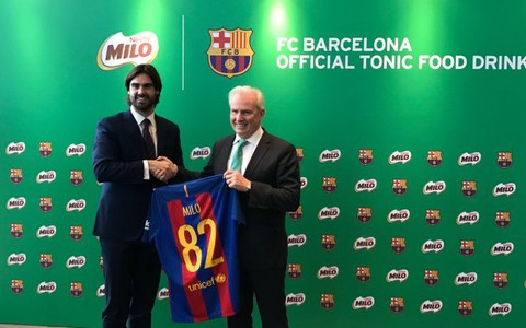 Nestle MILO hợp tác với CLB Barcelona