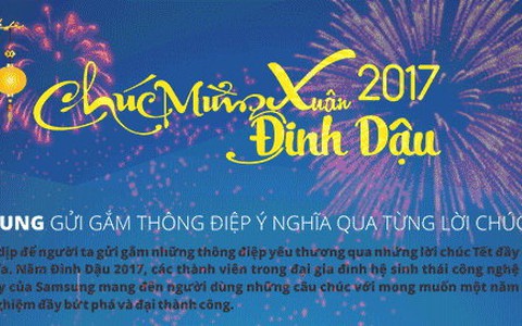 Samsung gửi gắm thông điệp ý nghĩa trong từng lời chúc