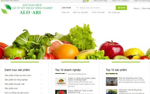 Agrihome ra mắt sàn giao dịch nông nghiệp ​AloAri