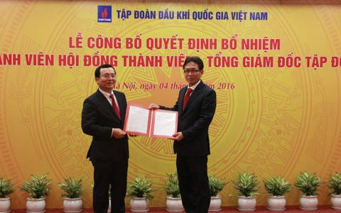 Điều chuyển chủ tịch PVN về Bộ Công thương