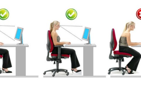 Giảm đau lưng làm việc với máy tính cả ngày
