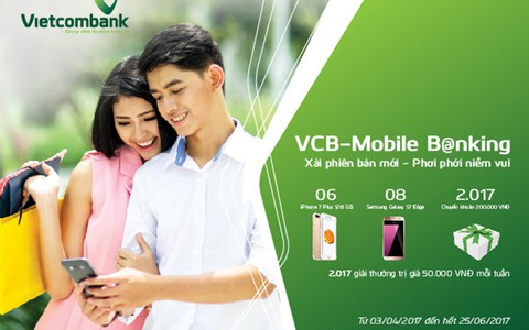 Vietcombank mở rộng tính năng dịch vụ VCB-Mobile B@nking