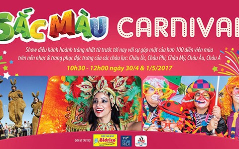 Tưng bừng lễ hội Sắc màu năm châu dịp lễ 30-4 tại Đầm Sen