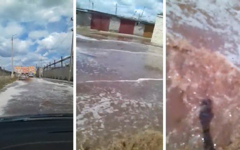 Clip nước Pepsi chảy 'thành sông' trên đường phố Nga