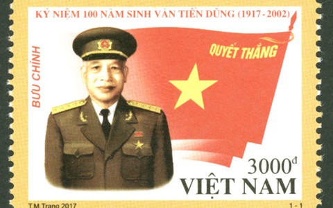 Phát hành bộ tem đặc biệt về Đại tướng Văn Tiến Dũng
