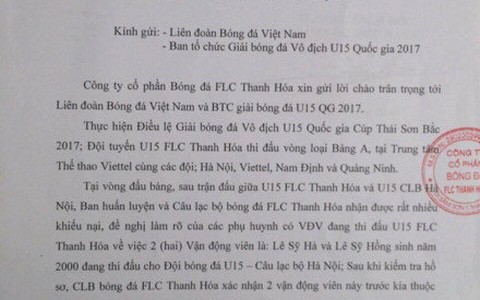U-15 Hà Nội bị loại, có thể U-15 thanh Hóa sẽ thay thế