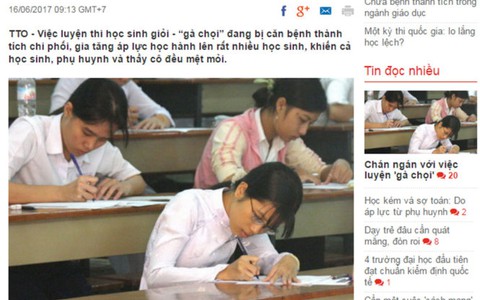 Nỗi sợ mang tên 'vô đội tuyển học sinh giỏi'