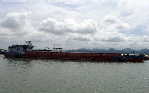 Bắt tàu nghi chở than trái phép