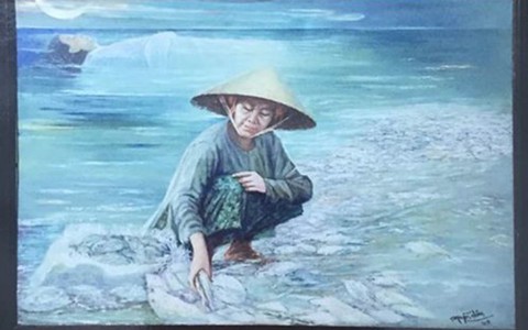 Cảnh cáo và thu giữ bức tranh Biển chết của hoạ sĩ Nguyễn Nhân