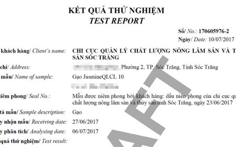 Bác bỏ thông tin nghi gạo giả tại Sóc Trăng