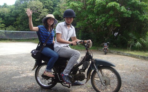 'Tiểu đội xe máy' ở đảo Hòn Khoai