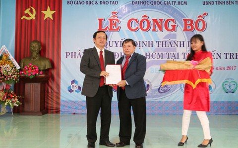 ĐHQG TP.HCM thành lập phân hiệu đầu tiên tại Bến Tre