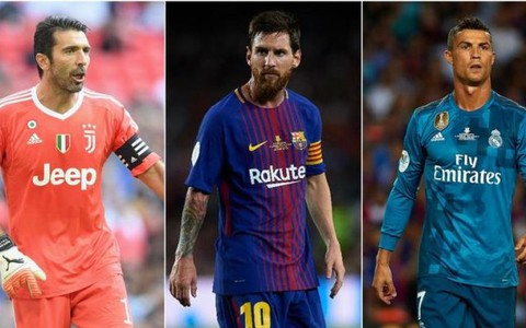 Điểm tin sáng 16-8: Ronaldo, Buffon và Messi tranh danh hiệu Cầu thủ xuất sắc nhất UEFA