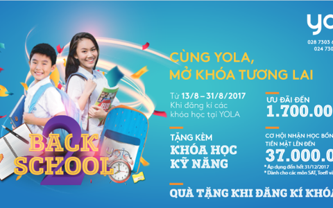 “Back to school - Cùng YOLA mở khóa tương lai”
