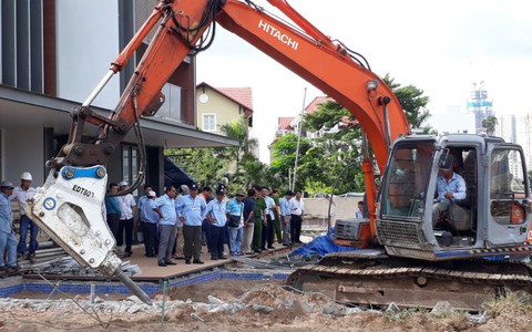 Chủ đầu tư Thảo Điền Sapphire tự tháo dỡ diện tích vi phạm