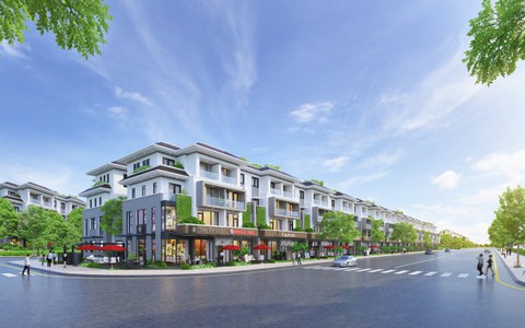 Biệt thự phố mặt tiền hấp dẫn người mua