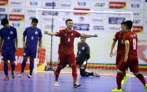 Futsal VN lập kỷ lục bàn thắng ở Giải futsal Đông Nam Á 2017