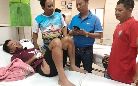 Gặp tai nạn, tay đua Lê Văn Duẩn bị tràn khí màng phổi