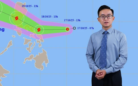 Thời tiết đêm 17 ngày 18-10: Áp thấp nhiệt đới sắp mạnh lên thành bão sẽ vào Biển Đông