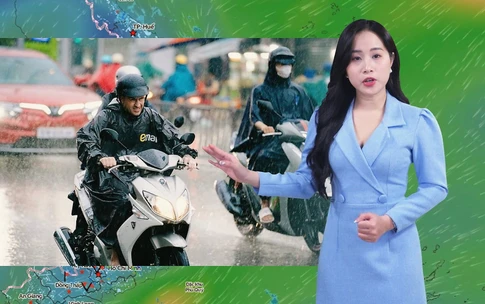 Thời tiết đêm 10 ngày 11-12: Trung Bộ và Nam Bộ có mưa to; Trên biển gió giật mạnh, biển động