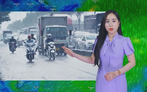 Thời tiết đêm 28 ngày 29-5: Bắc Bộ có mưa trên 200mm, Trung Bộ trên 120mm, Nam Bộ trên 100mm