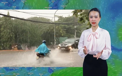 Thời tiết đêm 23 ngày 24-6: Bắc Bộ và Nam Bộ có mưa to, Trung Bộ nắng nóng