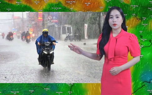 Thời tiết đêm 13 ngày 14-9: Mưa dông cả 3 miền; Nam Bộ mưa dông về chiều tối, có nơi mưa to