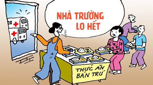 Bữa ăn bán trú: Yên tâm quá cũng… khó yên