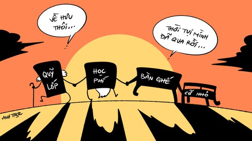 Trường học 'lớn lên', nhiều thứ quen thuộc phải 'về hưu'