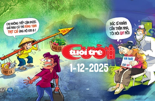 Tuổi Trẻ Cười số 1-12-2025: Khi tiền rau đau hơn tiền thịt