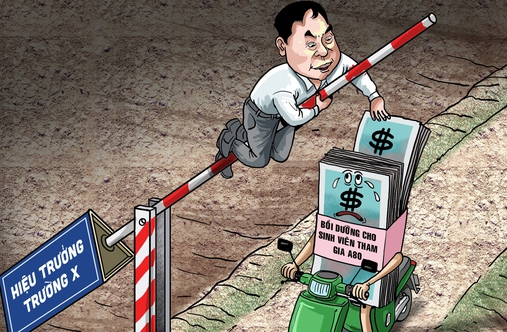 Hiệu trưởng trả giá đắt vì 'ăn chặn' tiền A80 của sinh viên