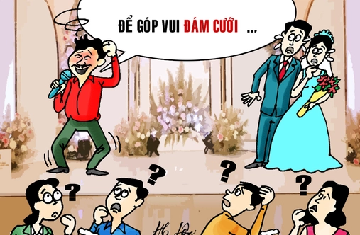 Tá hỏa với 'ca sĩ' đám cưới, không lẽ lại đuổi xuống?