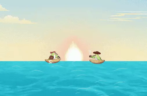 'Tình yêu sét đánh' của 2 chú chim vành khuyên