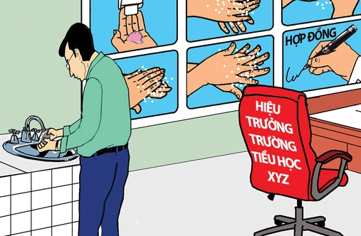 Ai cần rửa tay khi làm suất ăn bán trú?