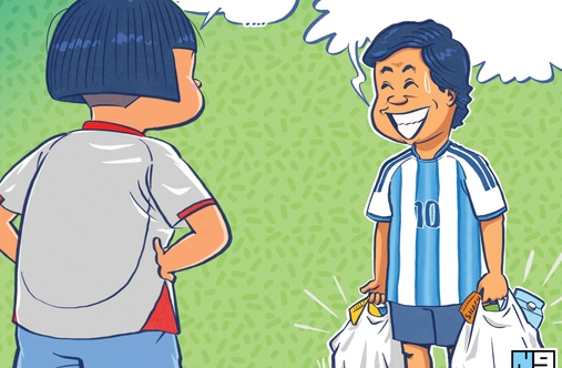 Âm mưu của ông chồng hâm mộ Argentina