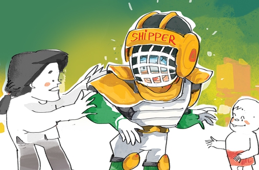 Shipper đi giao hàng như chơi bóng bầu dục
