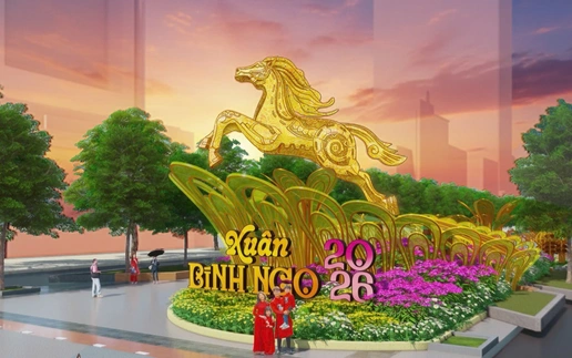 Artist’s impression of Nguyen Hue Flower Street for Tet 2026 in Ho Chi Minh City
