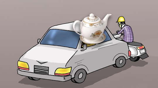 Nhiều tài xế thèm 'uống nước trà' vậy sao?