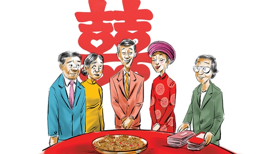 Nhà trai, nhà gái 'đại chiến' bằng tiền, nhìn phát ham