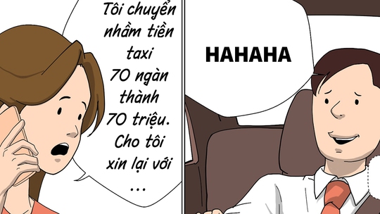 Chuyển khoản nhầm 70 ngàn thành 70 triệu và kết cục bi đát cho anh taxi