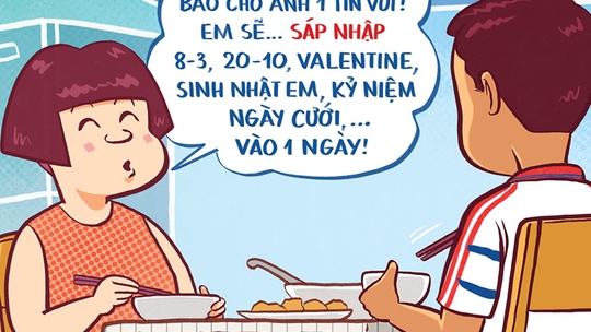 Chồng hí hửng trước đề xuất 'sáp nhập' của vợ